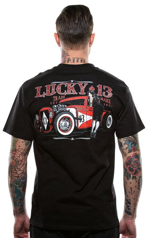 SS BP THE ADRIAN TEE / LUCKY 13 SINCE 1991 / SHORT-SLEEVE MEN T-SHIRT