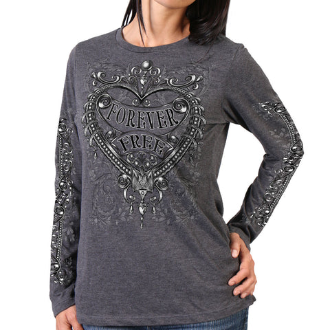 SILVER HEART LADIES LIGHTWEIGHT FULL CUT LONG SLEEVE