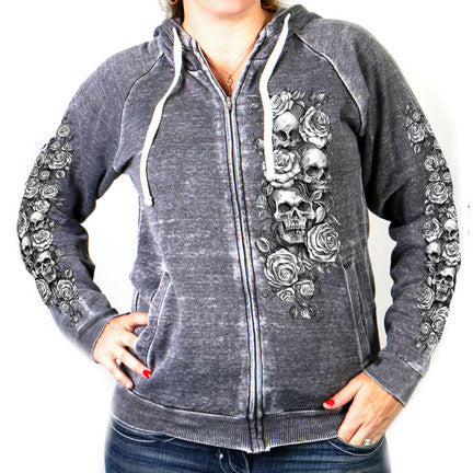 MODERN TATTOO ZIP UP HOODED SWEAT SHIRT