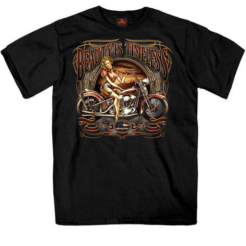 BEAUTY IS TIMELESS PIN UP T-SHIRT