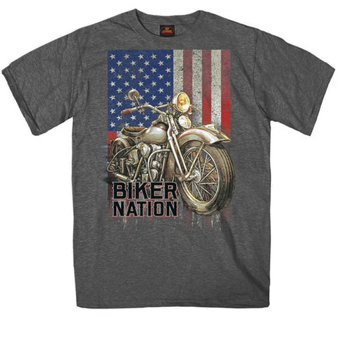 CLASSIC CYCLE FLAG T-SHIRT - SHORTSLEEVE MEN T-SHIRTS