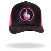 TRUCKER HAT - MIDDLE FINGER - PINK