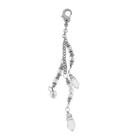 CHARM SILVER & CLEAR BEADS
