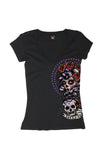 SS V-NECK SHADOW LADY - LUCKY 13 SINCE 1991