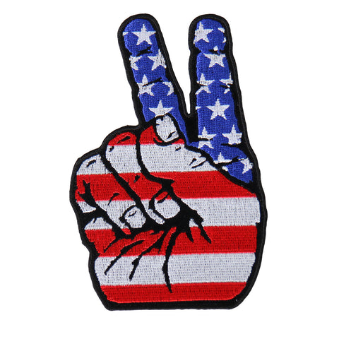 PATCH PATRIOTIC PEACE SIGN
