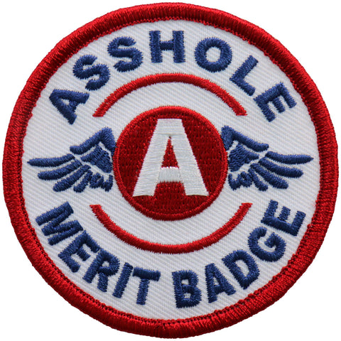ASSHOLE MERIT BADGE PATCH