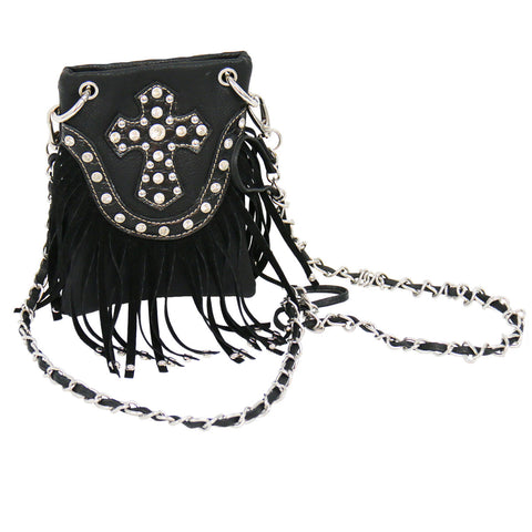 CROSS & FRINGE PURSE