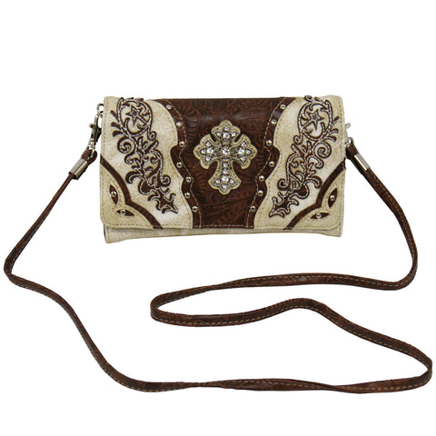 WRIST PURSE - CROSS BEIGE - LEATHER