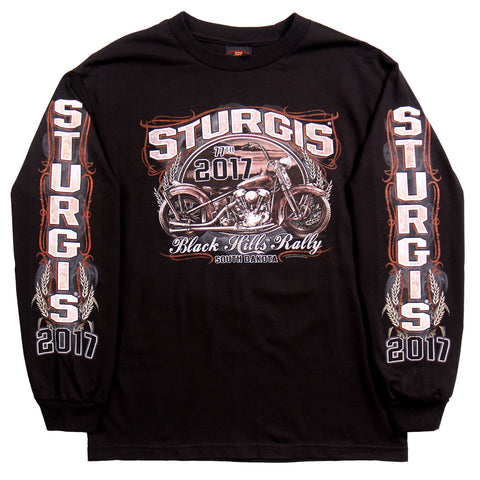 STURGIS 2017 - LS RUSTY BIKE PIN UP - DOUBLE SIDED - BLACK