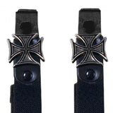 IRON CROSS MOTORCYCLE RIDING PANT CLIPS