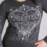 SILVER HEART LADIES LIGHTWEIGHT FULL CUT LONG SLEEVE