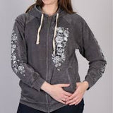 MODERN TATTOO ZIP UP HOODED SWEAT SHIRT