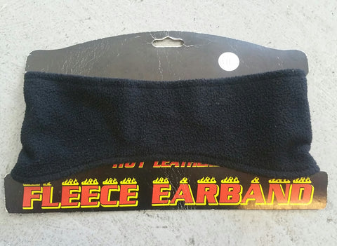 FLEECE EARBAND PLAIN BLACK