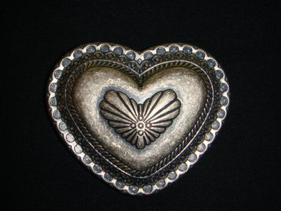 SENDRA BELT BUCKLE CORAZON / HEART SILVER - MADE IN SPAIN