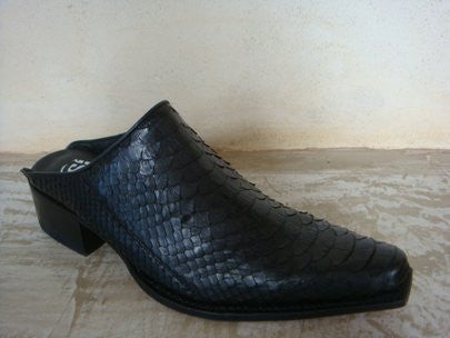 SENDRA MIMO PYTHON LEATHER BARR NEGRO MATTE BLACK / LIMITED EDITION-MADE IN SPAIN
