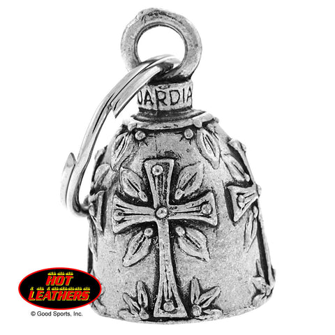 BELL HOLLY CROSS - GUARDIAN BELL - PEWTER - 1"X1.5"