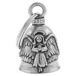 BELL ANGEL & WINGS - GUARDIAN BELL - PEWTER - 1"X1.5"