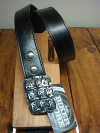 BELT - BLACK CROC BUCKLE