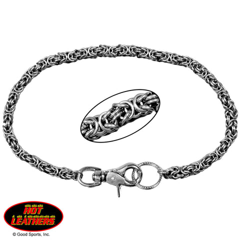WALLET CHAIN SMALL WEAVE - CHROME