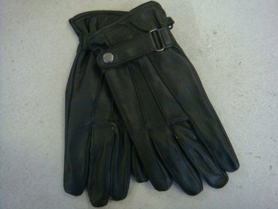 LAMBSKIN LEATHER GLOVES - BLACK