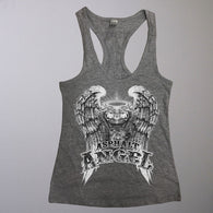 ASPHALT ANGEL LADIES RACERBACK TANK TOP