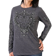 SILVER HEART LADIES LIGHTWEIGHT FULL CUT LONG SLEEVE