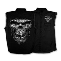 SHREDDER SKULL MEN'S DENIM COTTON - CUT OFF