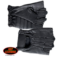 VENTED FINGERLESS LEATHER GLOVE
