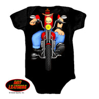 HEADLESS BOY BIKER ONESIE