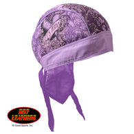 HEAD WEAR STAINED HEART PURPLE