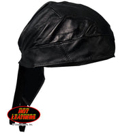 BLACK LEATHER HEADWRAP