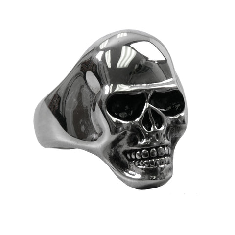 RING SMOOTH SKULL - 316L stainless steel ring