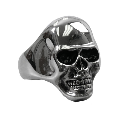 RING SMOOTH SKULL - 316L stainless steel ring