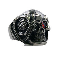 RING EYE PATCH SKULL - 316L stainless steel
