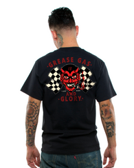 SS BP GREASY DEVIL / LUCKY 13 SINCE 1991 / SHORT-SLEEVE MEN T-SHIRT