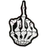 SKELETON MIDDLE FINGER REFLECTIVE PATCH