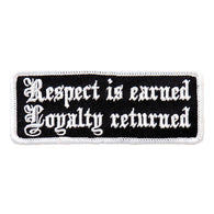 PATCH RESPECT IS EARNED
