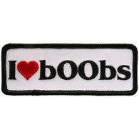 I HEART BOOBS PATCH - I LOVE BOOBS