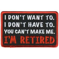 I'M RETIRED PATCH