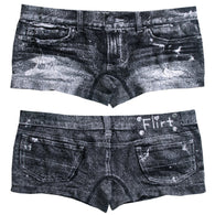 HOT PANTS DENIM JEAN FLIRT BLACK