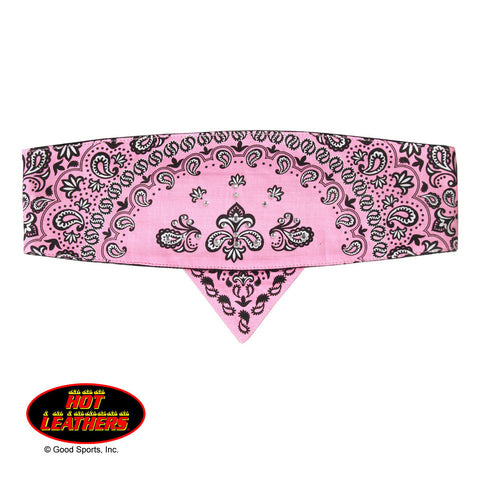 ROAD WRAP PAISLEY PINK W / RHINESTONES
