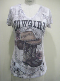 COWGIRL VINTAGE - DYE SUBLIMATION T-SHIRT - MADE IN USA