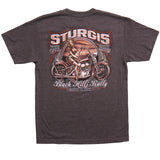 STURGIS 2017 - SS RUSTY BIKE PIN UP - DOUBLE SIDED - CHARCOAL HEATHER