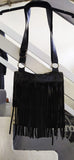 UNISEX SOFT LEATHER SATCHEL WITH FRINGES