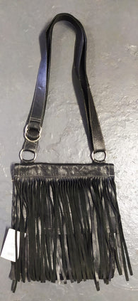 UNISEX SOFT LEATHER SATCHEL WITH FRINGES