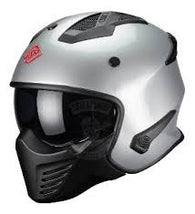 FASEED FS726 SILVER GLOSS -  CONVERTIBLE HELMET