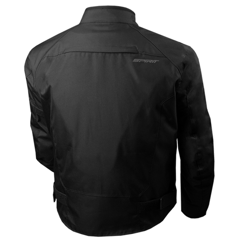 SPIRIT FORCE 600D POLYESTER BALLISTIC TEXTILE JACKET BLACK NEW The Biker Store