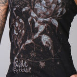 TOP TANK BLEACH ROSES BURNOUT