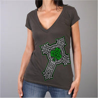 CELTIC CROSS SHAMROCK T-SHIRT