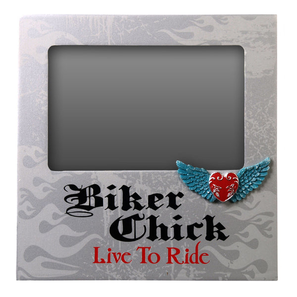 BIKER CHICK - PICTURE FRAME